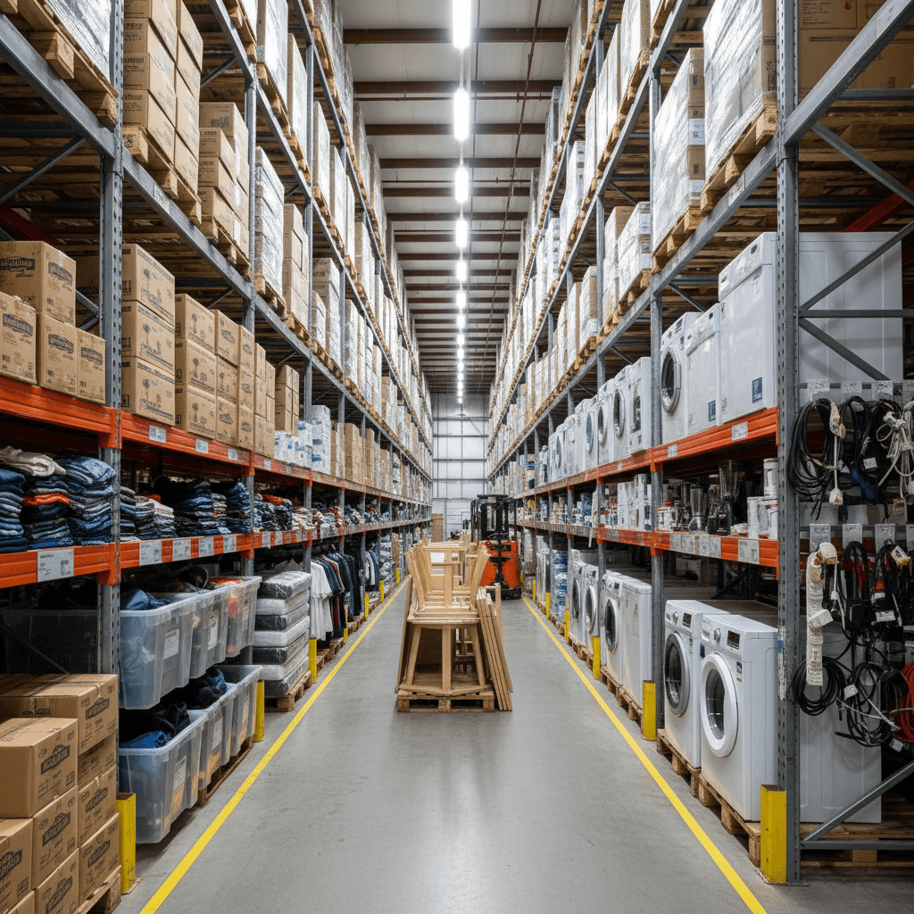 Diverse wholesale product inventory